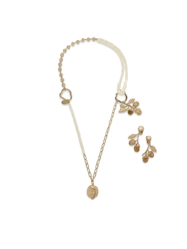 Weekend Max Mara Weekend Max Mara Set ogrlica i naušnice 2615751104650 Zlatna