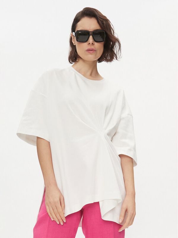 Weekend Max Mara Weekend Max Mara T-shirt Bolero 2415941031 Bijela Oversize