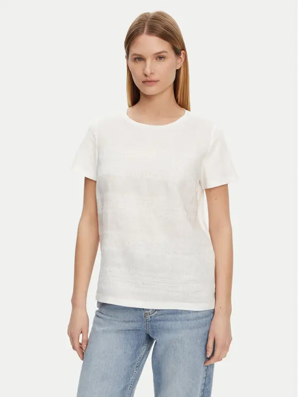 Weekend Max Mara Weekend Max Mara T-shirt Bondeno 2515941112 Bijela Regular Fit