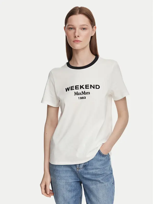 Weekend Max Mara Weekend Max Mara T-shirt Edison 2625976041 Bijela Regular Fit