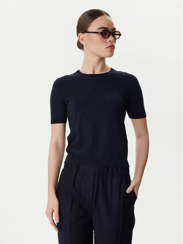 Weekend Max Mara Weekend Max Mara T-shirt Gabarra 2615361081 Tamnoplava Slim Fit