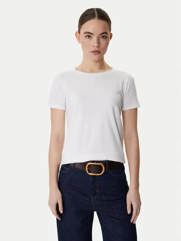 Weekend Max Mara Weekend Max Mara T-shirt Multib 2615971021 Bijela Regular Fit