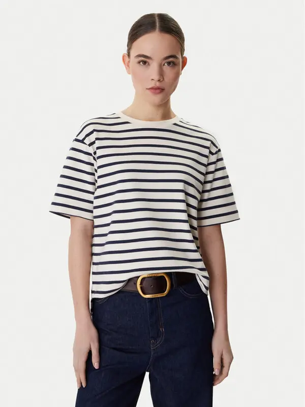 Weekend Max Mara Weekend Max Mara T-shirt Multid 2615941031 Bež Relaxed Fit