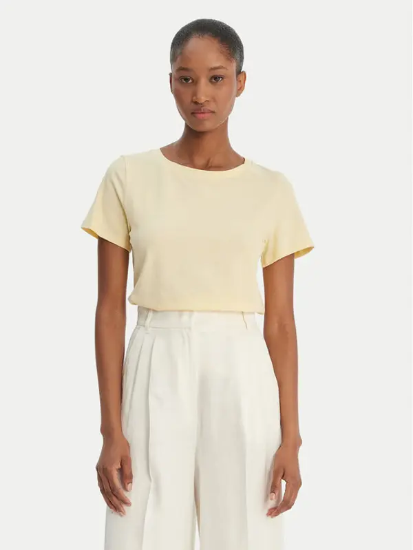 Weekend Max Mara Weekend Max Mara T-shirt Multif 2615971012 Žuta Regular Fit