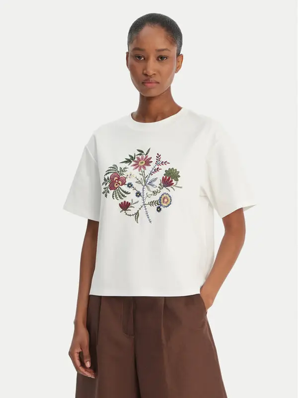 Weekend Max Mara Weekend Max Mara T-shirt Sabato 2615941112 Bijela Regular Fit