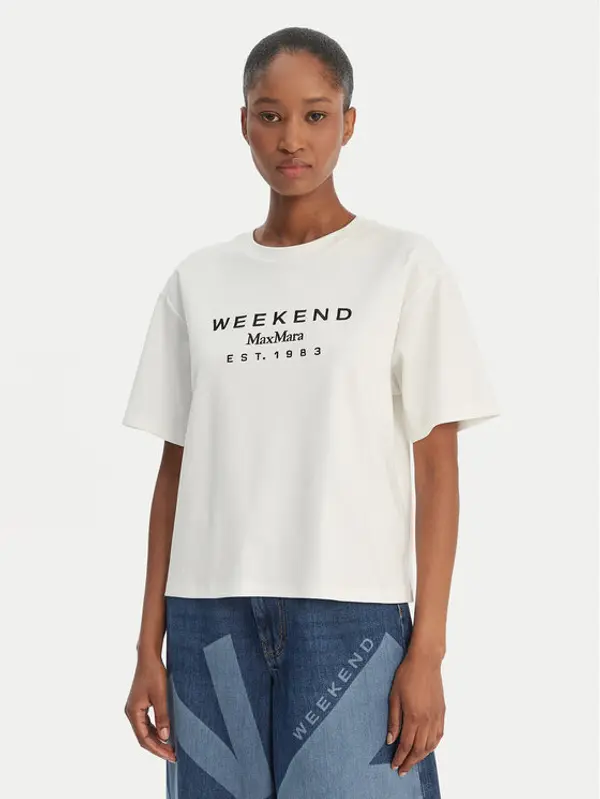 Weekend Max Mara Weekend Max Mara T-shirt Sabato 2615941112 Bijela Regular Fit