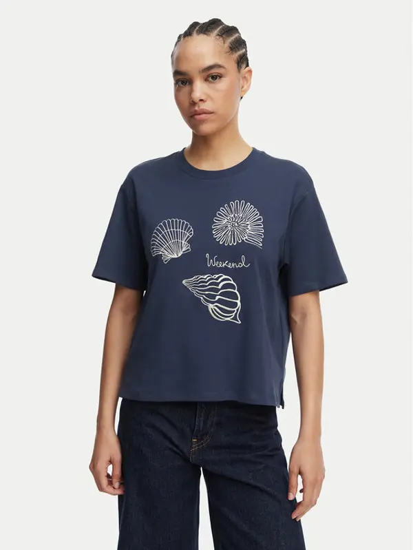 Weekend Max Mara Weekend Max Mara T-shirt Sabato 2615941112 Tamnoplava Regular Fit