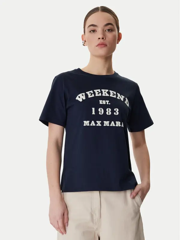 Weekend Max Mara Weekend Max Mara T-shirt Tenue 2615971051 Tamnoplava Regular Fit