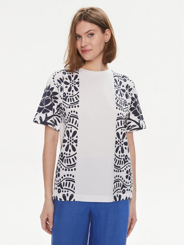 Weekend Max Mara Weekend Max Mara T-shirt Viterbo 2415971032 Bijela Loose Fit