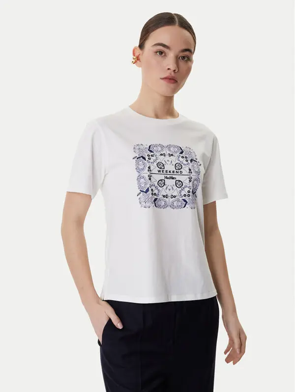 Weekend Max Mara Weekend Max Mara T-shirt West 2615971041 Bijela Regular Fit