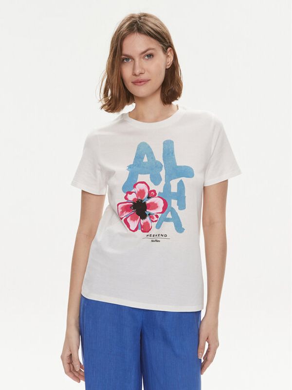 Weekend Max Mara Weekend Max Mara T-shirt Yen 2415971052 Bijela Regular Fit