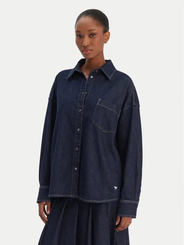 Weekend Max Mara Weekend Max Mara traper košulja Foggia 2615111011 Tamnoplava Relaxed Fit