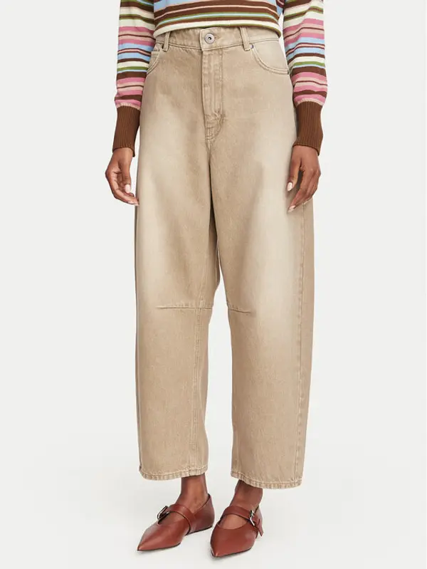 Weekend Max Mara Weekend Max Mara Traperice Arcadia 2625186061 Bež Boyfriend Fit