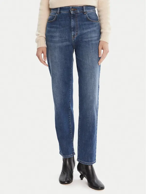 Weekend Max Mara Weekend Max Mara Traperice Loris 2525186071 Tamnoplava Straight Fit