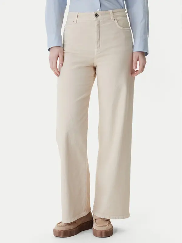 Weekend Max Mara Weekend Max Mara Traperice Medina 2615131051 Bež Wide Leg