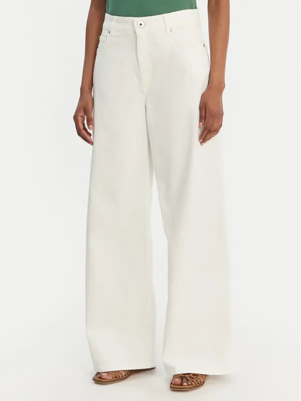 Weekend Max Mara Weekend Max Mara Traperice Medina 2615131051 Bijela Wide Leg