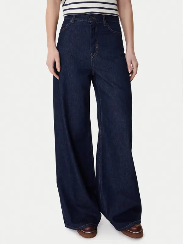 Weekend Max Mara Weekend Max Mara Traperice Vega 2615181041 Tamnoplava Wide Leg
