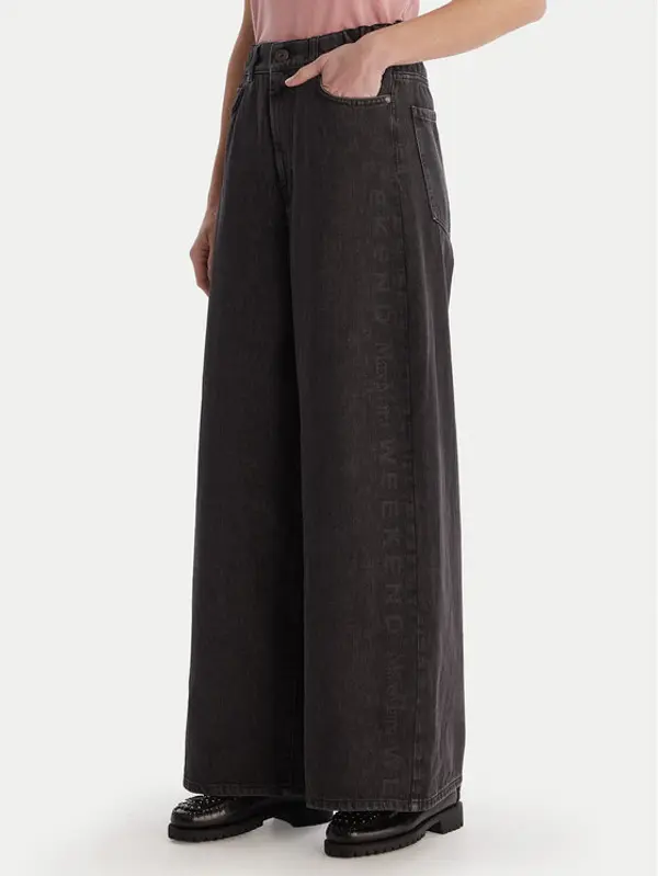 Weekend Max Mara Weekend Max Mara Traperice Vortice 2615181011 Crna Wide Leg