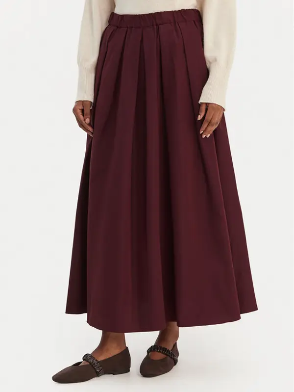 Weekend Max Mara Weekend Max Mara Trapez suknja Curvato 2615101051 Tamnocrvena Regular Fit