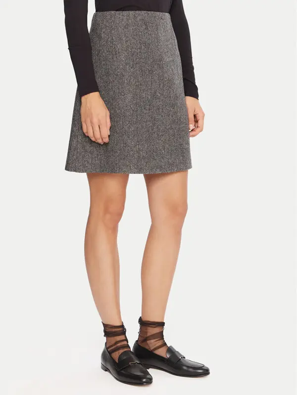 Weekend Max Mara Weekend Max Mara Trapez suknja Marche 2525106022 Siva Regular Fit