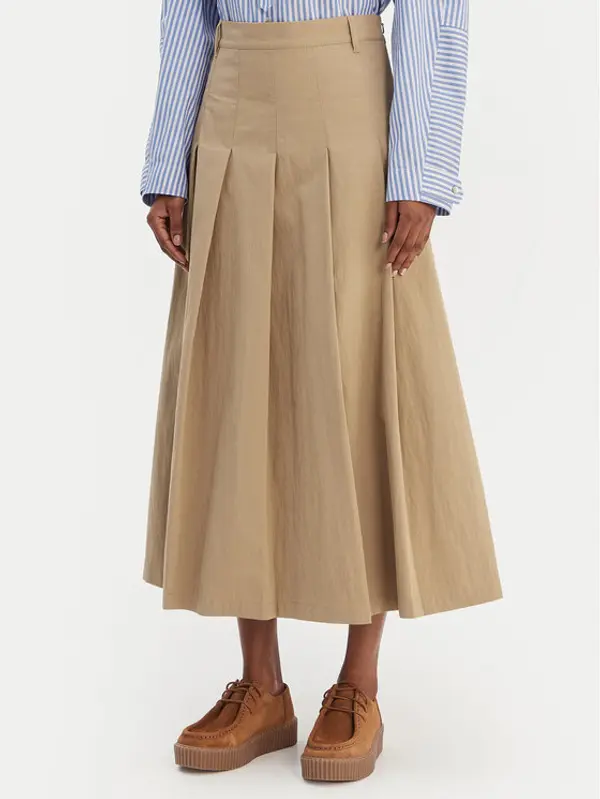 Weekend Max Mara Weekend Max Mara Trapez suknja Orme 2615101111 Bež Regular Fit
