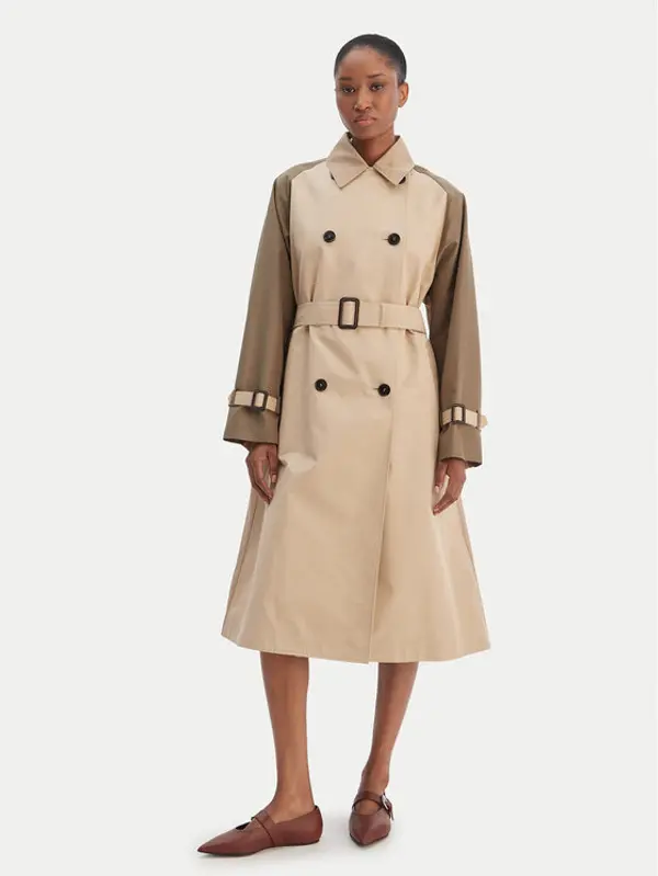 Weekend Max Mara Weekend Max Mara Trench Canasta 2615021021 Bež Relaxed Fit