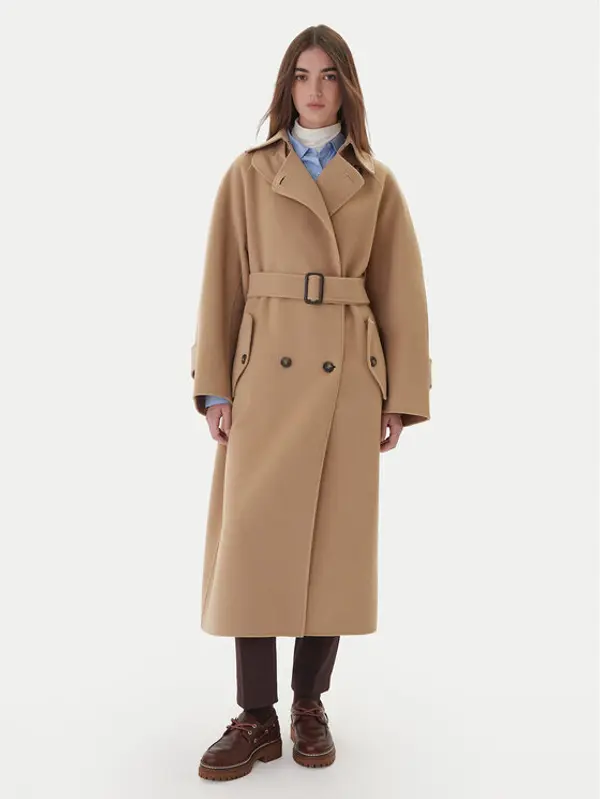Weekend Max Mara Weekend Max Mara Vuneni kaput Cadine 2525016022 Bež Regular Fit
