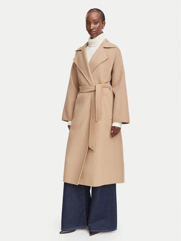 Weekend Max Mara Weekend Max Mara Vuneni kaput Operoso 2625016011 Svijetlo smeđa Regular Fit