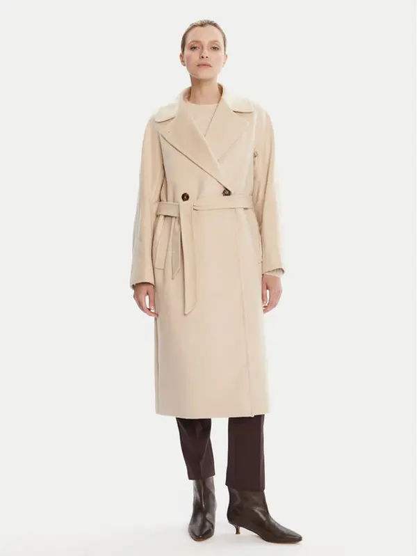 Weekend Max Mara Weekend Max Mara Vuneni kaput Resina 2525016031 Bež Regular Fit