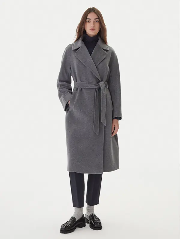 Weekend Max Mara Weekend Max Mara Vuneni kaput Resina 2525016102 Siva Regular Fit