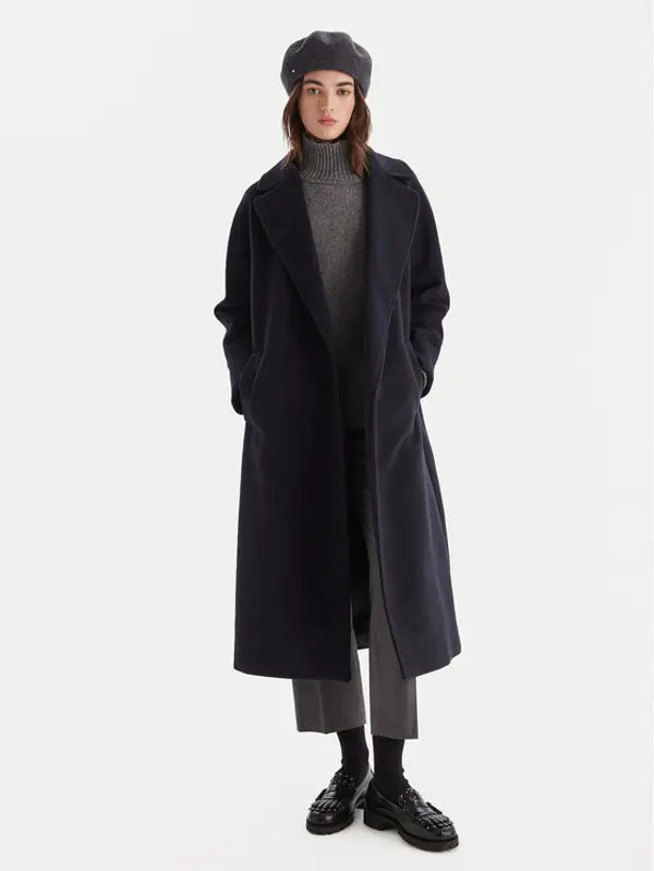 Weekend Max Mara Weekend Max Mara Vuneni kaput Tempera 2525016082 Tamnoplava Regular Fit