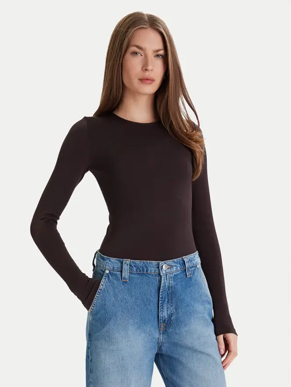 Wolford Wolford Bodi Berlin 75087 Smeđa Slim Fit