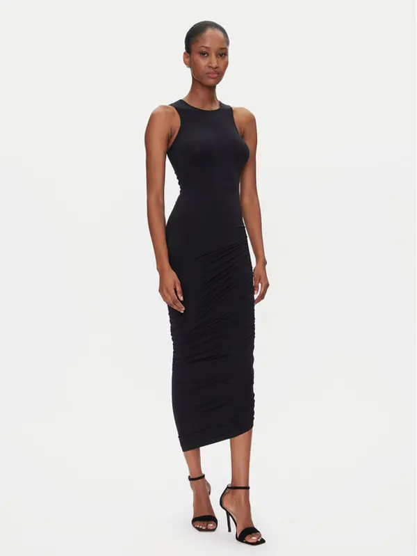Wolford Wolford Koktel haljina Crescent Drape 57183 Crna Slim Fit