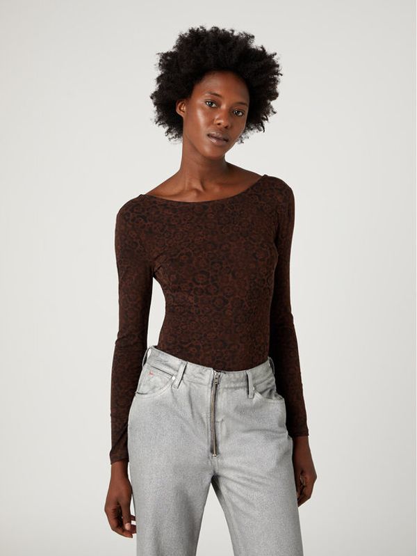 Wrangler Wrangler Bodi W7ZWEGA24 112326612 Smeđa Regular Fit