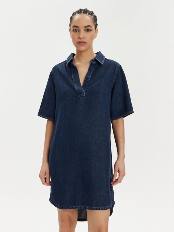 Wrangler Wrangler Jeans haljina 112350341 Tamnoplava Relaxed Fit