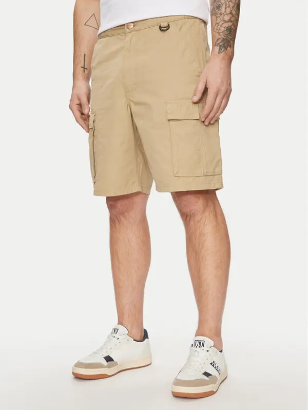Wrangler Wrangler Kratke hlače Casey Utility 112352191 Bež Relaxed Fit