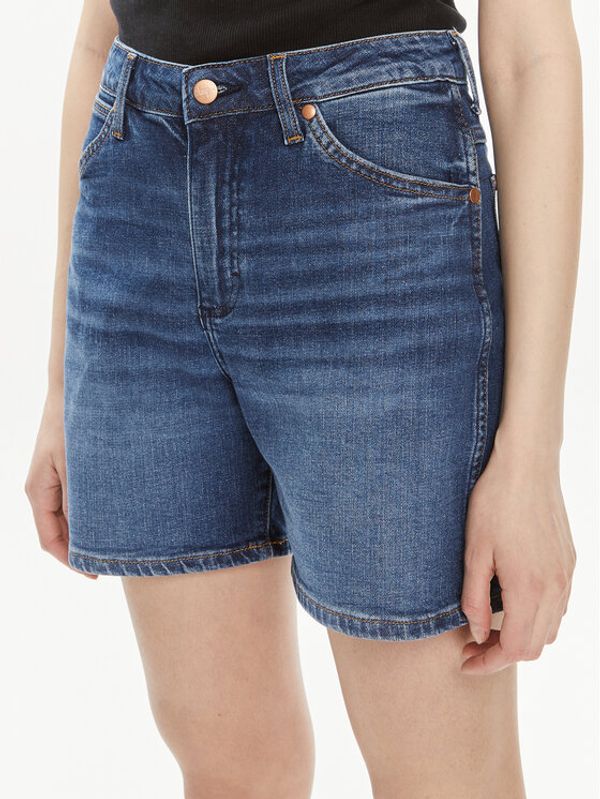 Wrangler Wrangler Kratke traperice Cowboy 112351042 Plava Relaxed Fit