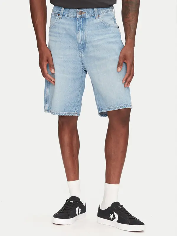 Wrangler Wrangler Kratke traperice Frontier 112362492 Plava Relaxed Fit