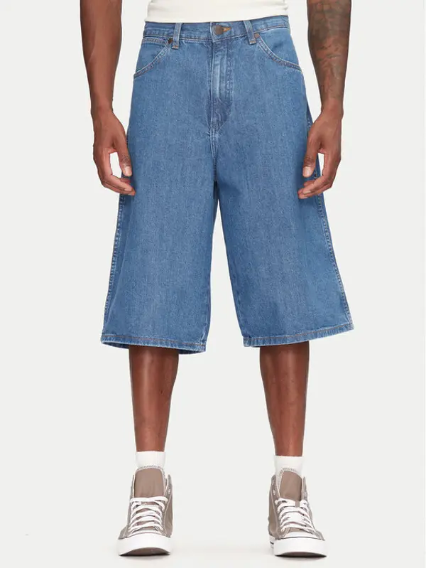 Wrangler Wrangler Kratke traperice Jort 112362509 Plava Oversize