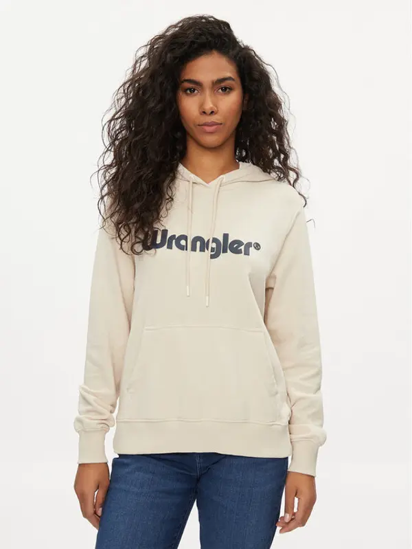 Wrangler Wrangler Majica dugih rukava 112350335 Écru Regular Fit