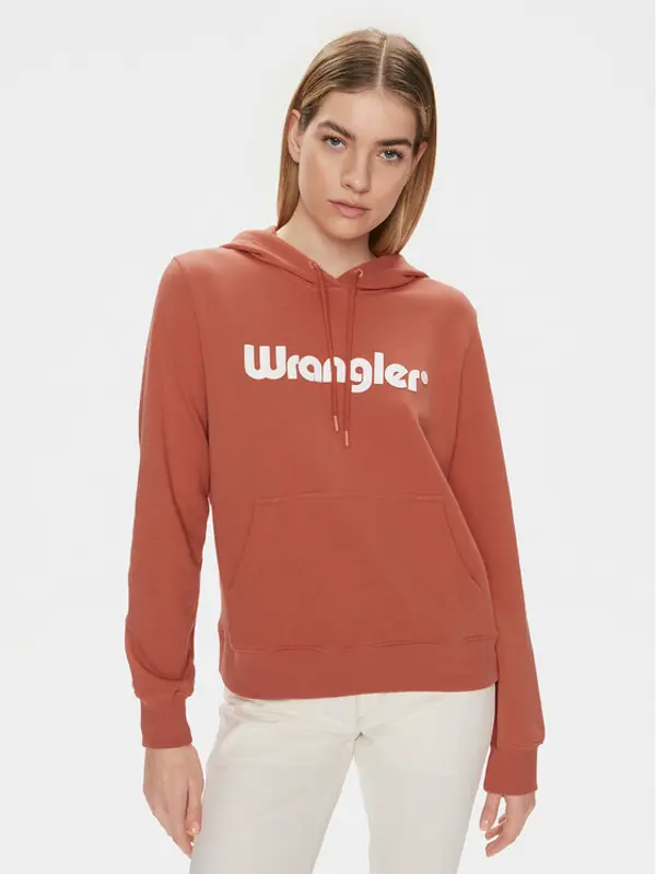 Wrangler Wrangler Majica dugih rukava 112350336 Narančasta Regular Fit
