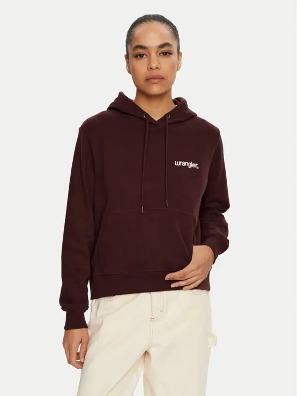 Wrangler Wrangler Majica dugih rukava 112356460 Tamnocrvena Regular Fit
