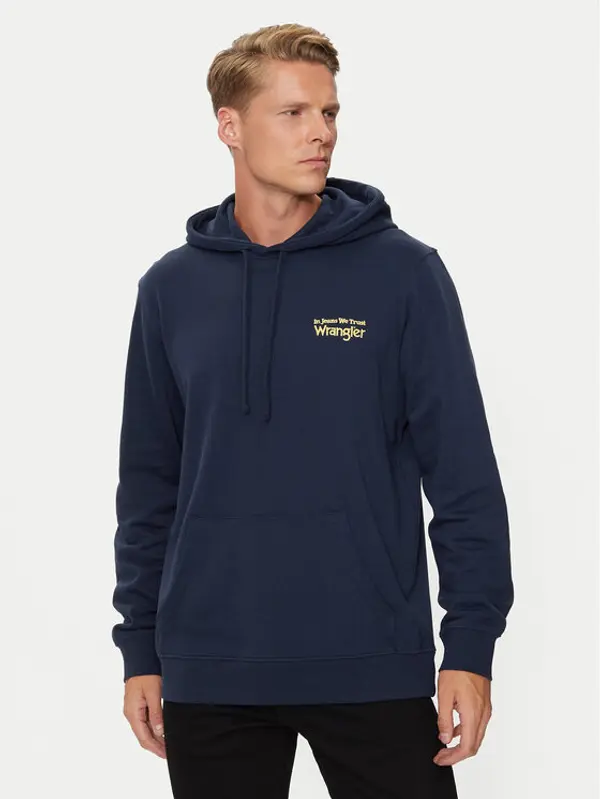 Wrangler Wrangler Majica dugih rukava 112357369 Tamnoplava Regular Fit