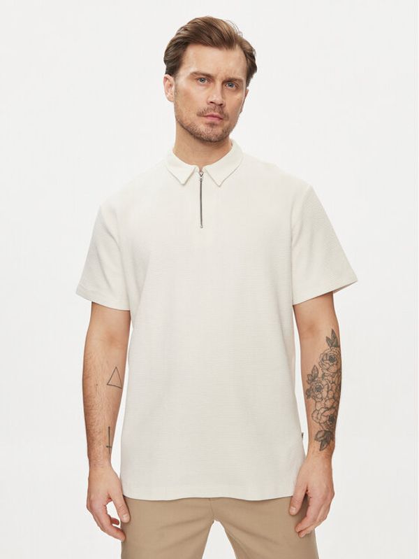 Wrangler Wrangler Polo Rugby 112350413 Écru Relaxed Fit