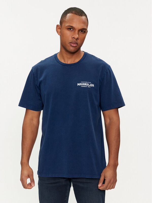 Wrangler Wrangler T-shirt Graphic 112350530 Tamnoplava Regular Fit