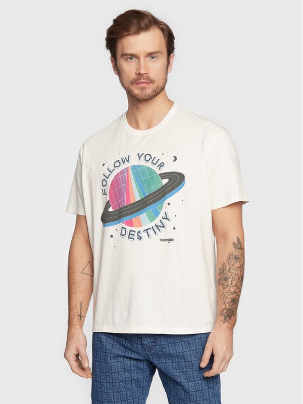Wrangler Wrangler T-shirt Graphic W7BGEEW02 112321276 Bijela Regular Fit