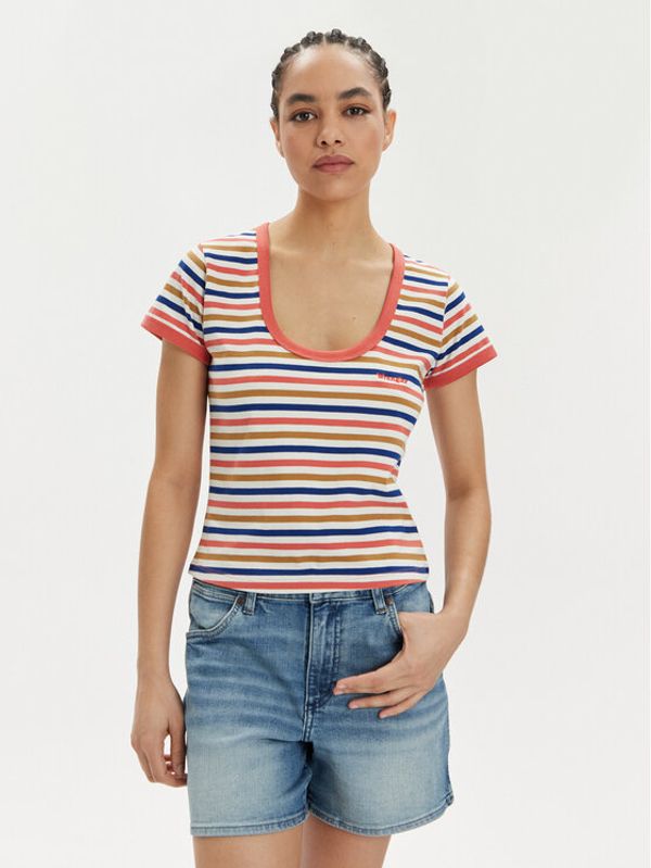 Wrangler Wrangler T-shirt Ringer 112350310 Šarena Slim Fit