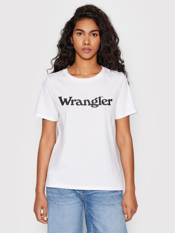 Wrangler Wrangler T-shirt W7N4GH989 112146405 Bijela Regular Fit