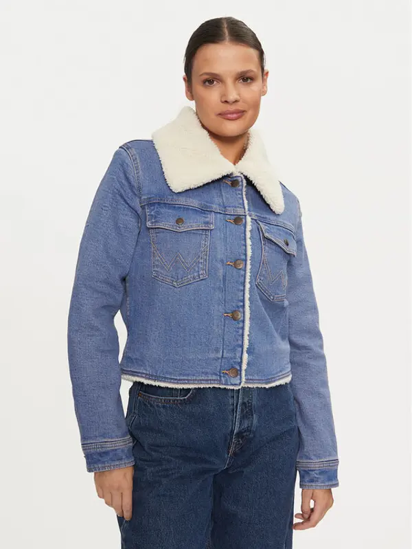 Wrangler Wrangler Traper jakna 112356629 Plava Regular Fit