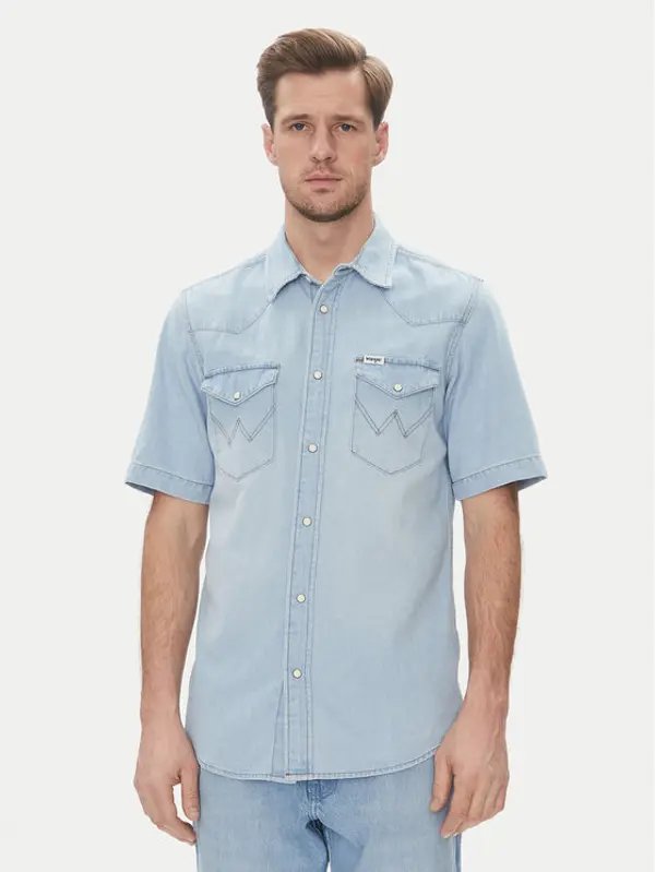 Wrangler Wrangler traper košulja Western 112362742 Plava Regular Fit